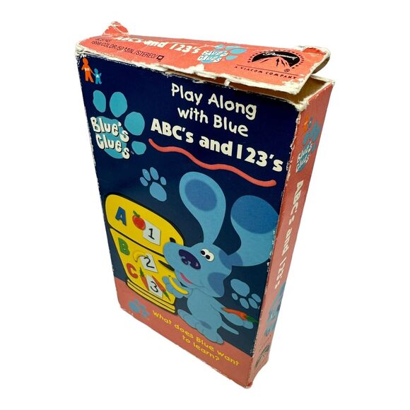 Blue’s Clues ABC’s And 123’s (VHS, 1999) Rare Orange Tape - Tested, Works - Picture 4 of 5